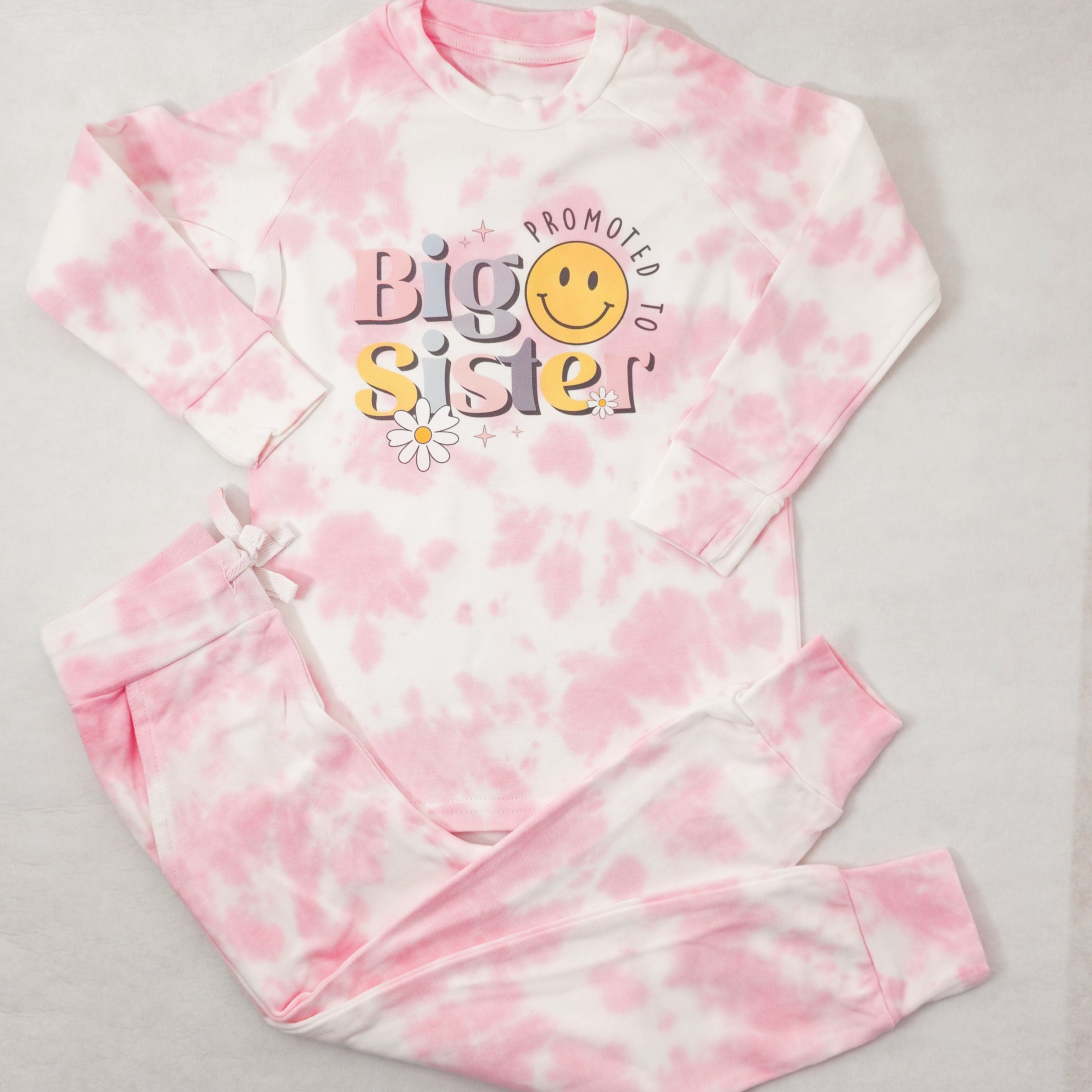 Big Sister Girls Tie Dye Loungewear Set TrendyTykes